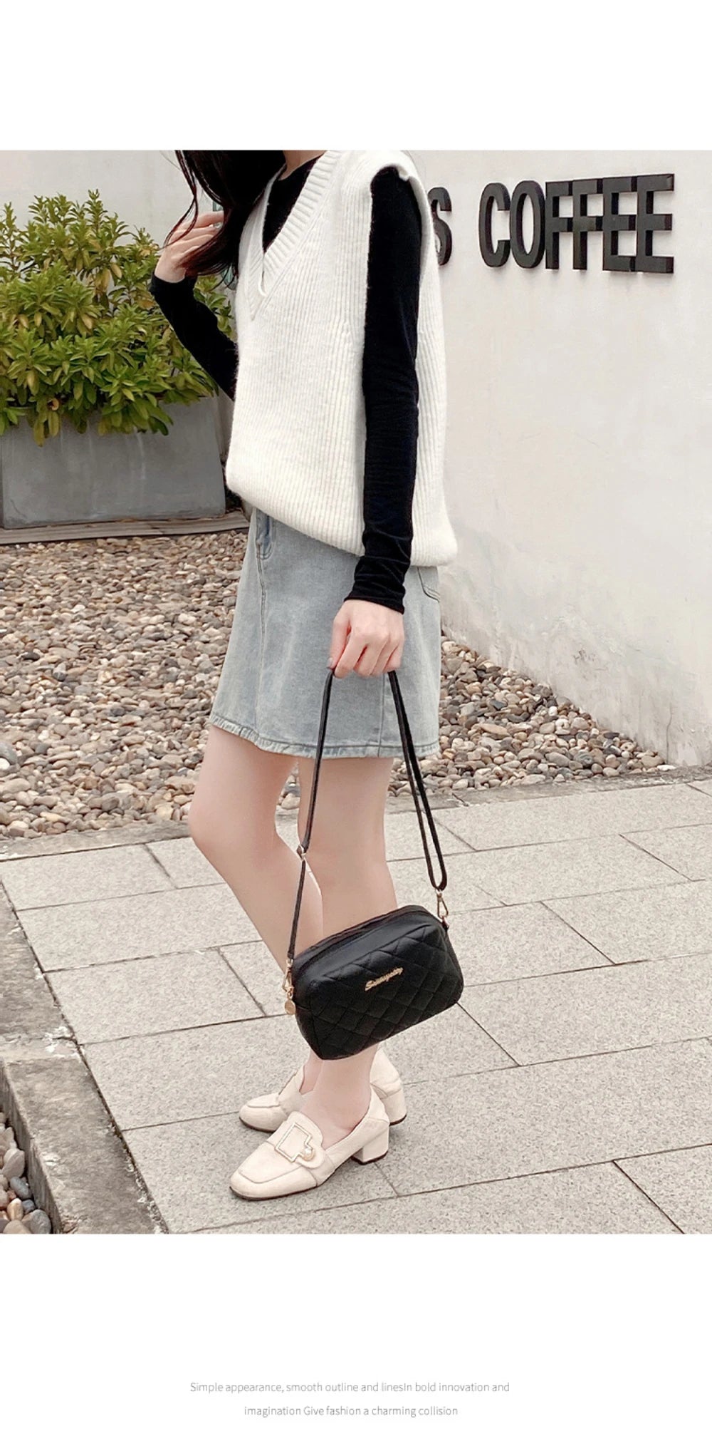 2024 quaste Kleine Umhängetasche Für Frauen Trend Lingge Stickerei Kamera Weibliche Schulter Tasche Mode Kette Damen Umhängetaschen