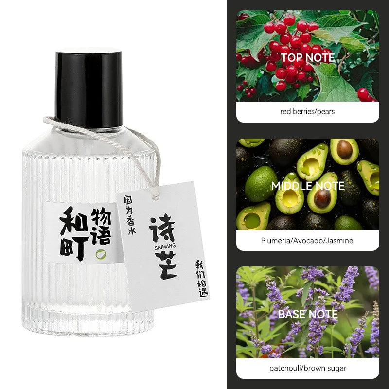 Originalmarke Wataru Monogatari Parfüm – 50 ml, langanhaltender leichter Duft, für Männer und Frauen, japanischer Stil, frisch und minimalistisch