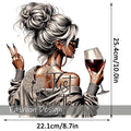 Trendy Vintage Retro Frau DRAMATIC Aufbügelbare Wärmeübertragung Aufkleber Aufkleber für T-Shirts Sweatshirts Taschen Kleidung Stoff Dekor