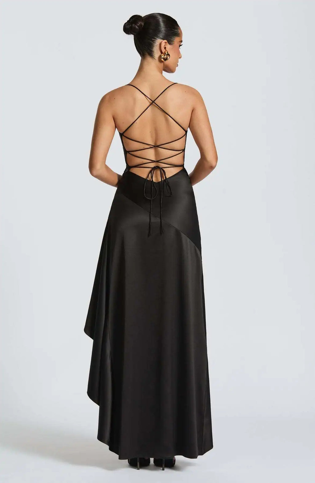 Sommer Kleider Für Frau Sexy Vestidos Schlank Backless Elegante Abendkleid Schlitz Einfarbig Spaghetti Strap Leace-up Temperament