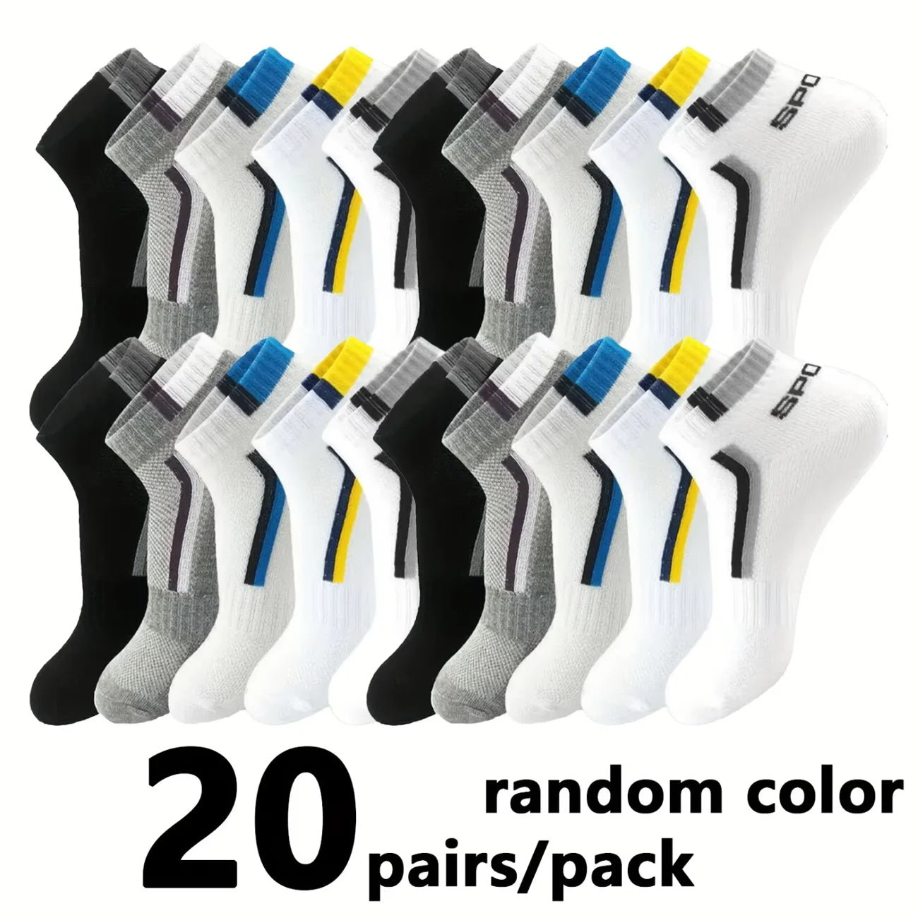 30Pairs Männer Socken Mesh Atmungsaktive Kurze Casual Socken Farbe-block Sport Socke Sport Socken Absorbieren Schweiß Knöchel