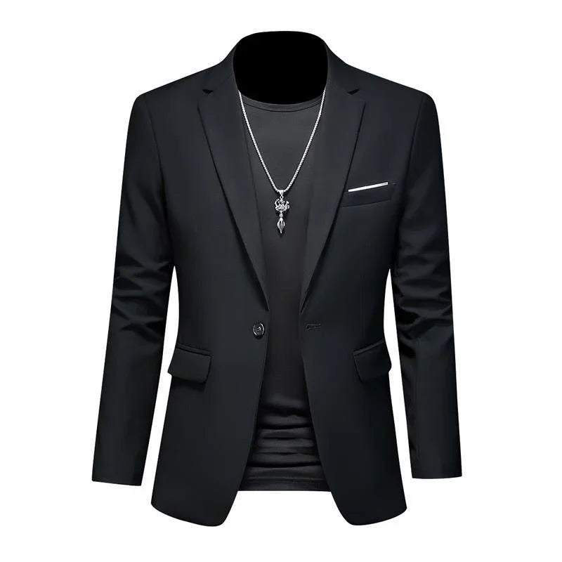 Boutique Mode Einfarbig High-end-Marke Casual Business herren Blazer Bräutigam Hochzeit Kleid Blazer für Männer Anzug Tops jacke Mantel