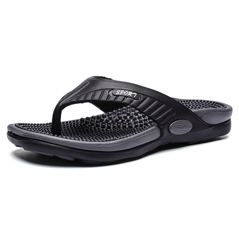 Männer Massage Flip-Flops EVA Hausschuhe Sommer Atmungsaktive Strand Schuhe Sandalen Männer Flip-Flops Atmungsaktive Plus Große Größe Männer Slipper 46