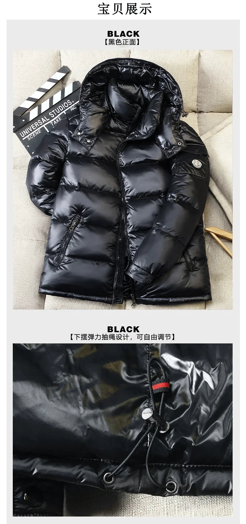 2024 Winter Neue Herren Puffer Jacke Mode Dicke Männer Frauen Ente Unten Jacke Im Freien Warme Casual Mäntel Feste Kapuze Mäntel