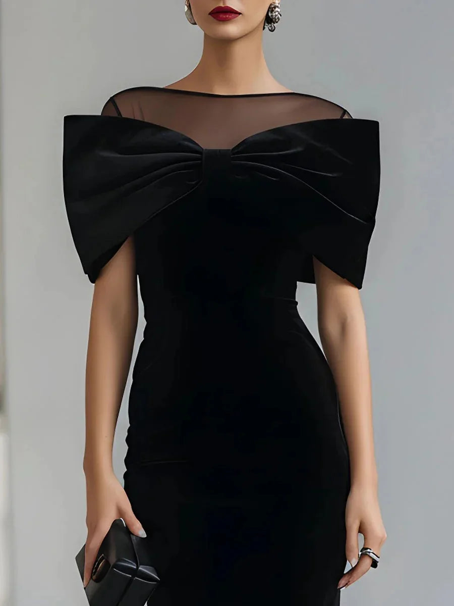 Modisches Spitzenkleid mit Einschulter-Design aus Goldvelours für Damen, Sommerliches Schlankes Elegantes Hüftbedeckendes Schlitz-Kleid
