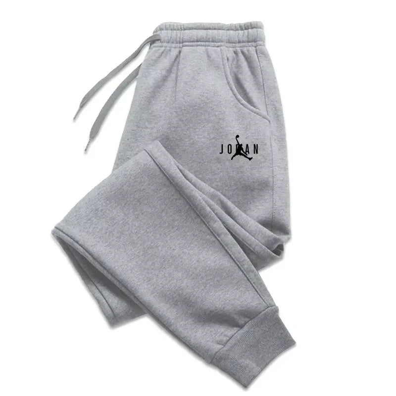 Herbst Winter Herren Jogginghose mit Kordelzug Lässige Fleece-Sweathose Workout Lauf Fitness Sport Trainingshose Sportbekleidung