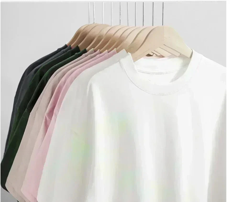 Neuer Stil Modischer Bestseller - Locker sitzendes Rundhals-Sommer-Baumwoll-T-Shirt für Männer und Frauen, Stylisches und Atmungsaktives Oberteil