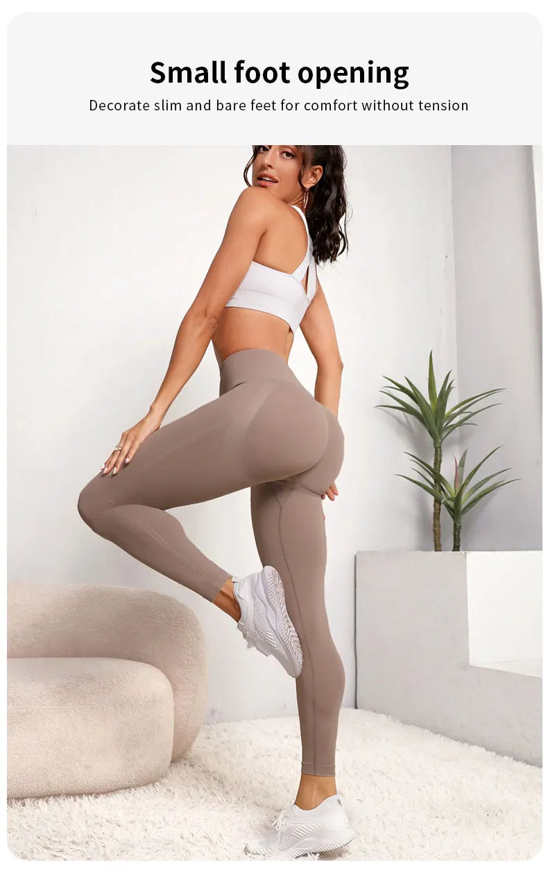 Damen-Leggings mit hoher Taille, Po-Lifting, Bauchkontrolle, Trainingshose, weich, dehnbar, bequem, für Yoga, Laufen, Sport