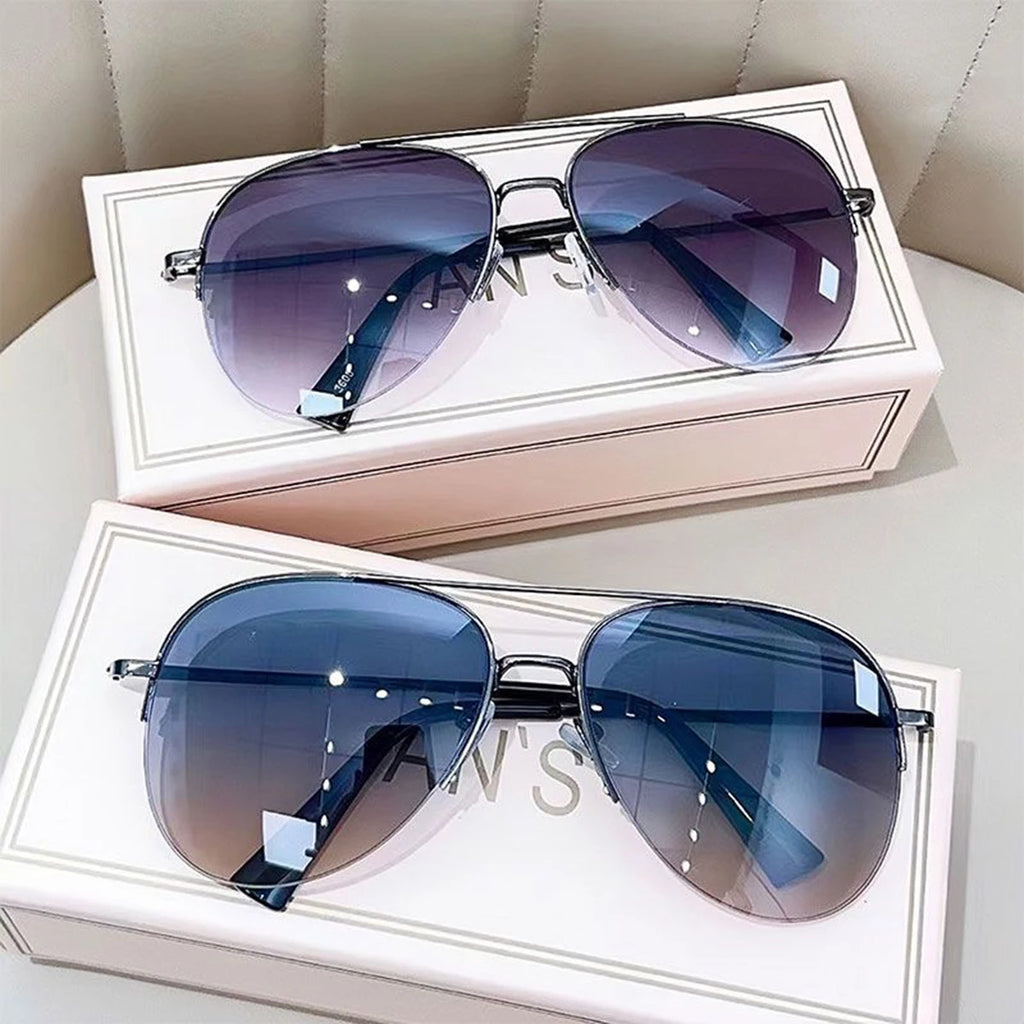 1pc Aviator Mode Große Gesicht Fahren Reiten Stilvolle Trendy Persönlichkeit Sonnenbrille Für Männer