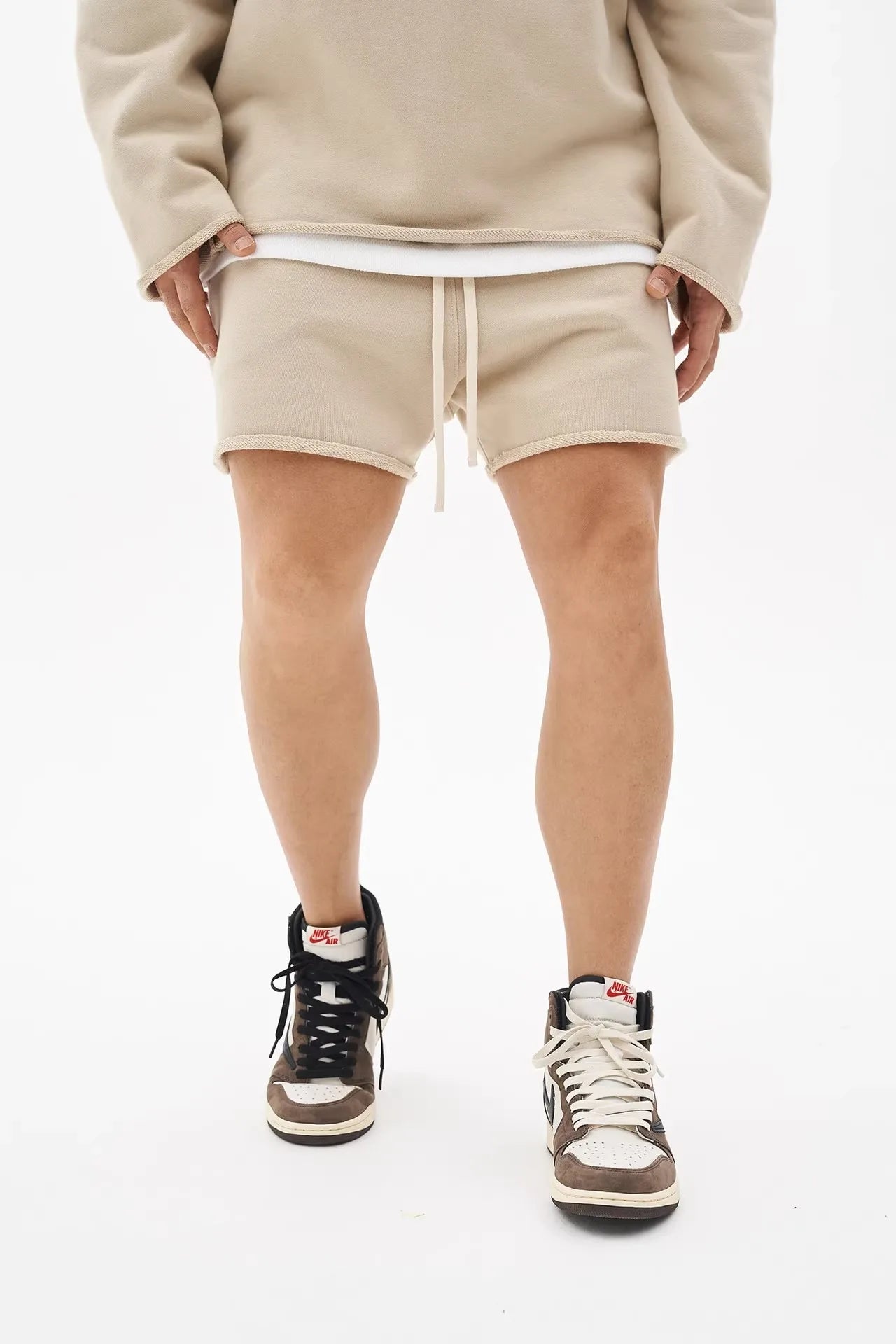 Männer Shorts Casual Kurze Hosen Zerrissene Baumwolle Gym Shorts Männer Jogger Workout