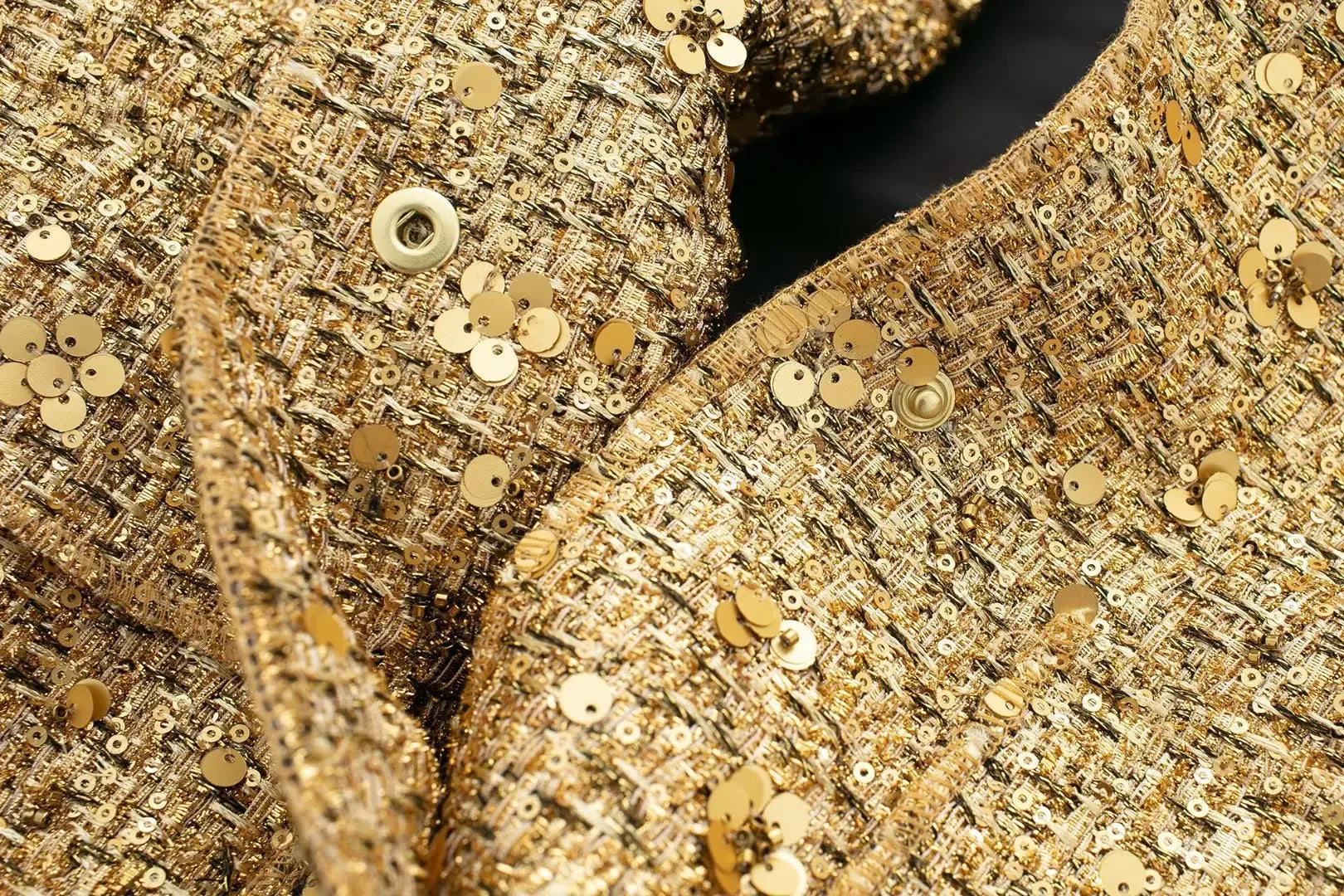 Women's Sequined Bomber Jacket Fall New Round Neck Long Sleeve Pocket Stretch Hem Sequins Jacket Coat Female Chic Outerwear