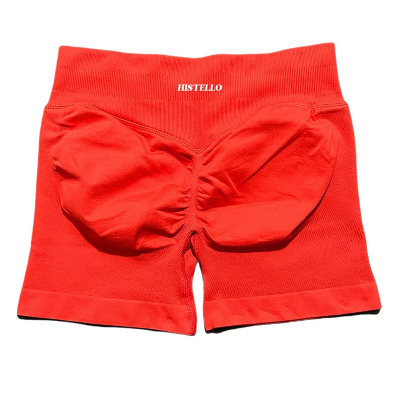 HISTELLO Impact Shorts Df Substitute High Waist Women Yoga Workout Short Seamless Leggings Stretch Fitness Running Gym Shorts