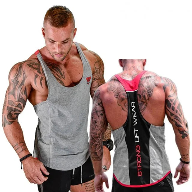 Herren-Bodybuilding-Tanktop, Fitnessstudios, Fitness, ärmelloses Hemd, 2025, neue männliche Baumwollkleidung, modisches Singlet-Weste, Unterhemd für Herren