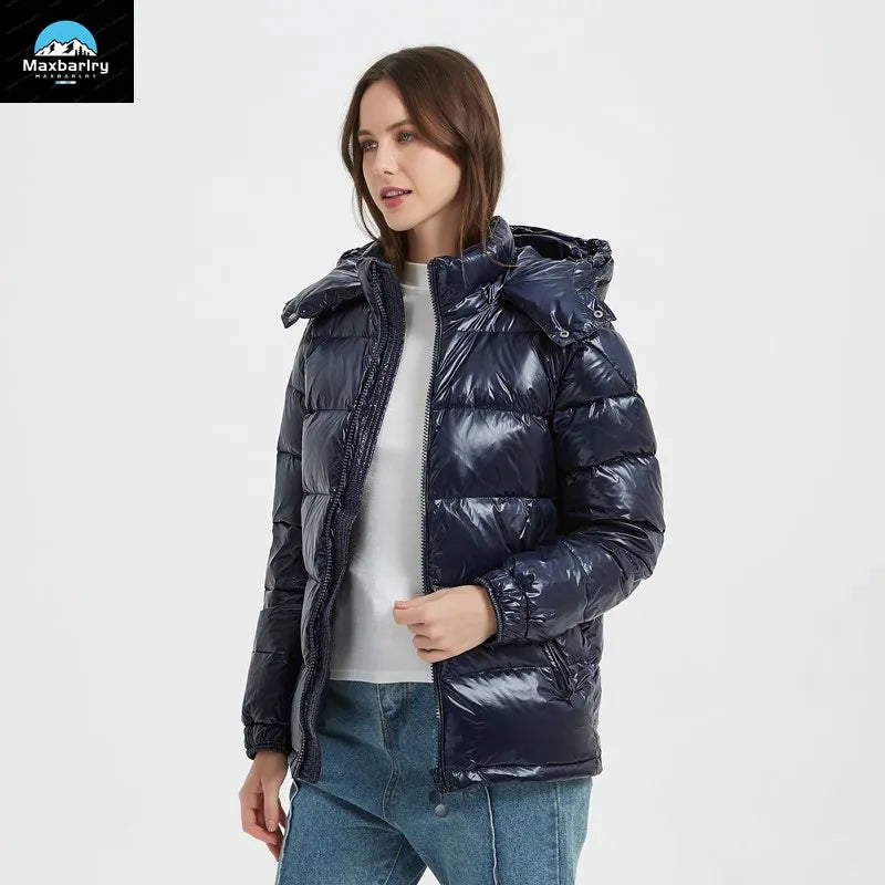 2024 Winter Neue Herren Puffer Jacke Mode Dicke Männer Frauen Ente Unten Jacke Im Freien Warme Casual Mäntel Feste Kapuze Mäntel