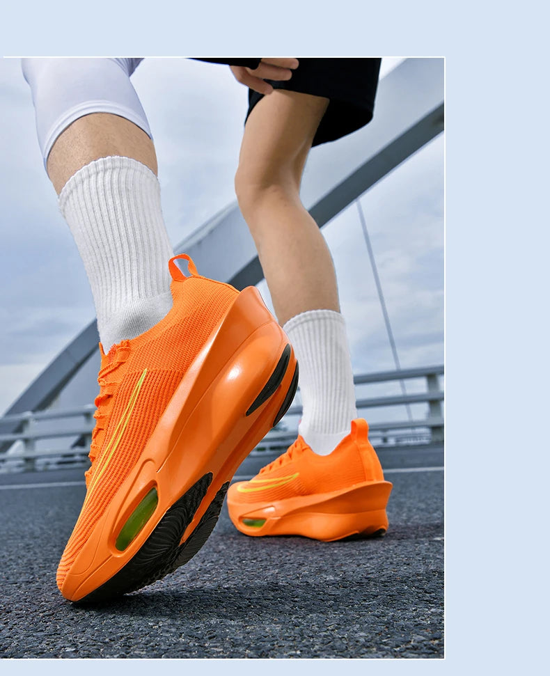 Luftpolster-Laufschuhe, Marathon-Spezialität, Herren, Sport, atmungsaktiv, leicht, Damen, bequem, sportlich, rutschfest