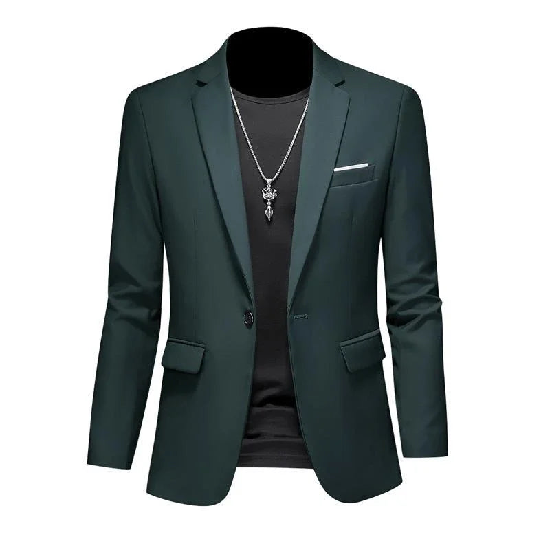 Boutique Mode Einfarbig High-end-Marke Casual Business herren Blazer Bräutigam Hochzeit Kleid Blazer für Männer Anzug Tops jacke Mantel