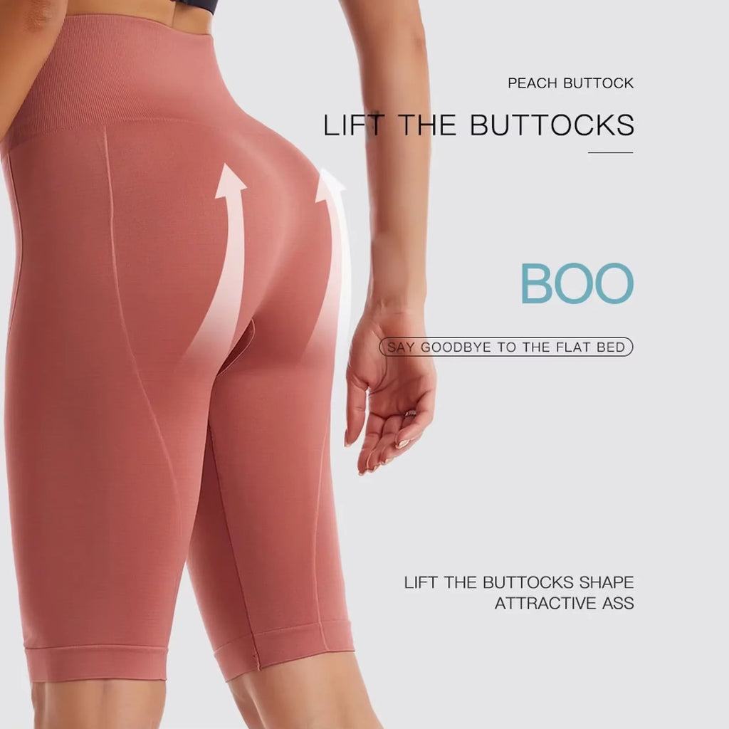 Frauen Naked Feeling Workout Push-Up-Leggings Bauchkontrolle Yoga Laufen Fitness Gym Slim Hosen Hohe Taille Sport Biker Shorts