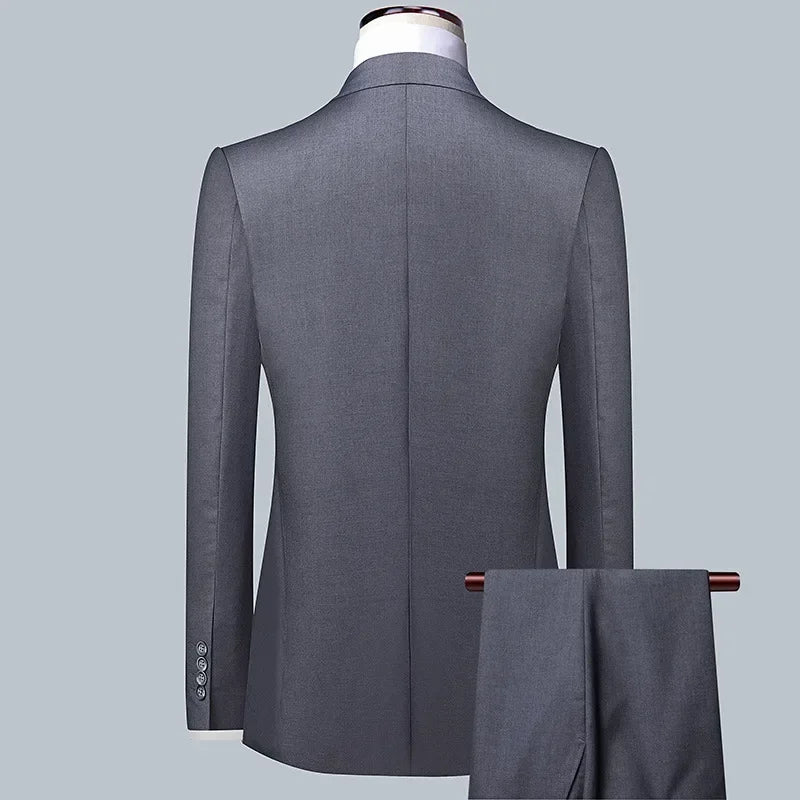 Anzug Boutique Herrenmode Business (Blazer + Weste + Hose) Gentleman's Hochzeit Casual Professioneller formeller Anzug 3-teilig M-6XL