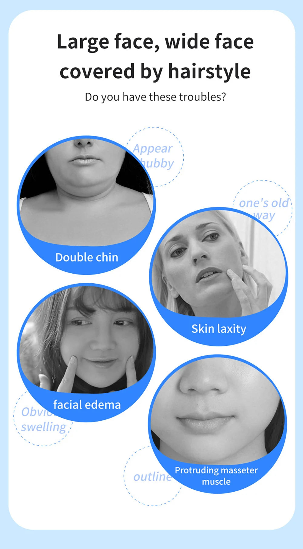EMS Face Lifting Massagegerät Anti-Falten Straffendes Gesichtsmassagegerät V-Face Lift Gerät Mikrostromentferner Doppelkinn Hautpflege