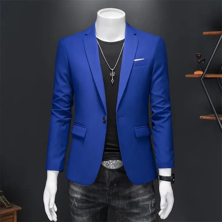 Boutique Mode Einfarbig High-end-Marke Casual Business herren Blazer Bräutigam Hochzeit Kleid Blazer für Männer Anzug Tops jacke Mantel