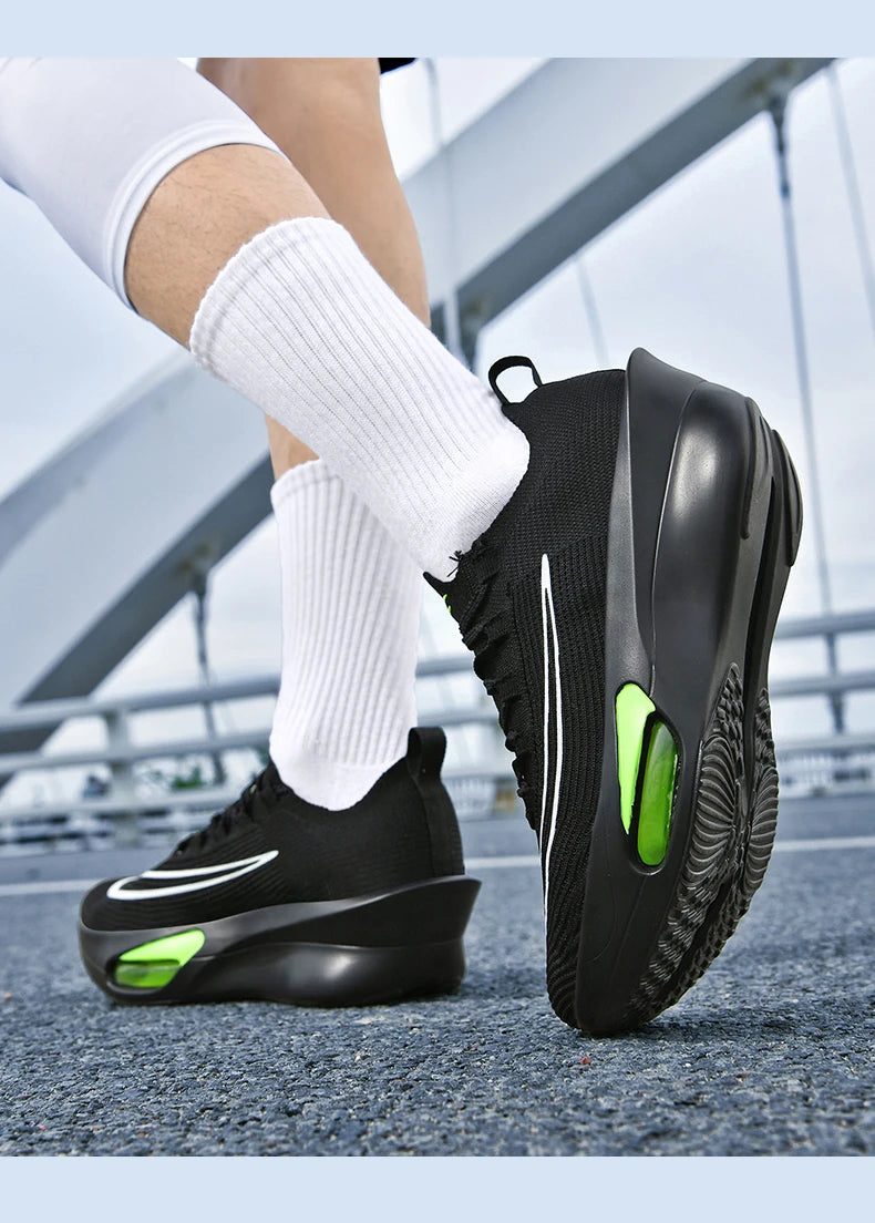 Luftpolster-Laufschuhe, Marathon-Spezialität, Herren, Sport, atmungsaktiv, leicht, Damen, bequem, sportlich, rutschfest