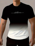 Einfache Gedruckt männer Kleidung Mode Übergroßen männer T-Shirt Sommer Im Freien Atmungsaktive Männer Top Neue Rundhals Männer Kurzarm