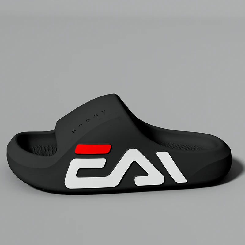 Extra dicke Sohle für Herren, weiches Luftkissen, lässige Hausschuhe, EVA-Sandalen, modische Flip-Flops, Outdoor, Sommer, Strandschuhe am Meer