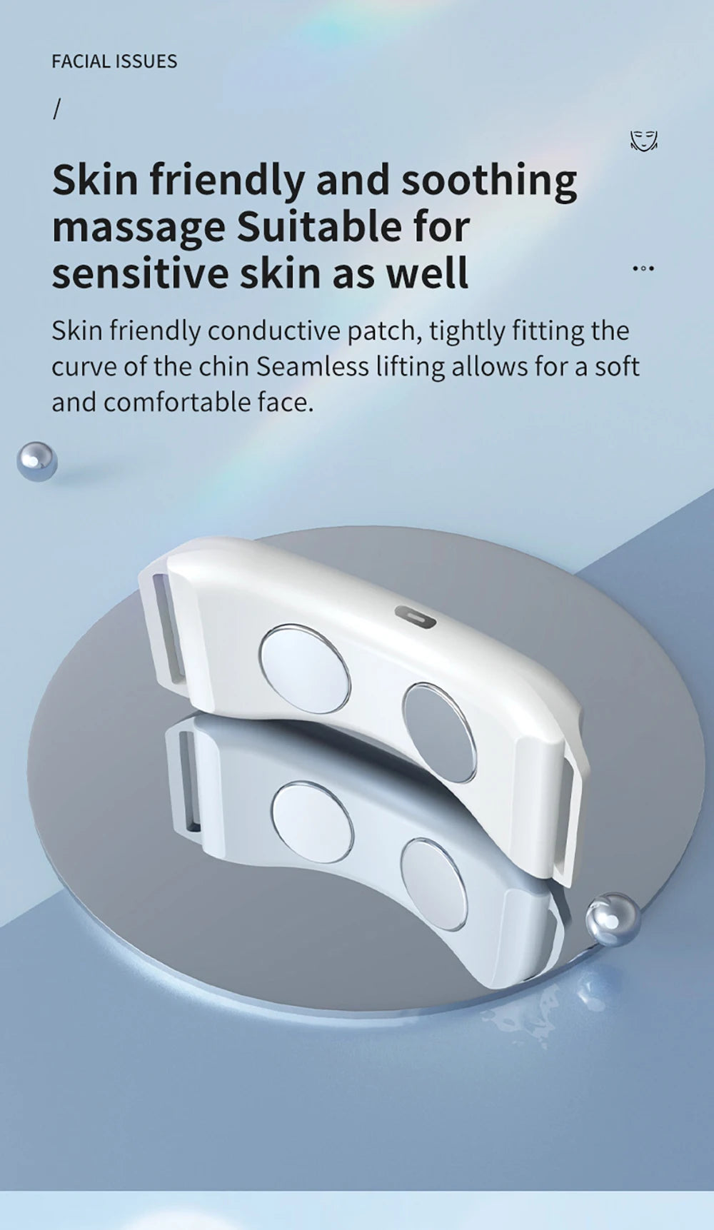 EMS Face Lifting Massagegerät Anti-Falten Straffendes Gesichtsmassagegerät V-Face Lift Gerät Mikrostromentferner Doppelkinn Hautpflege