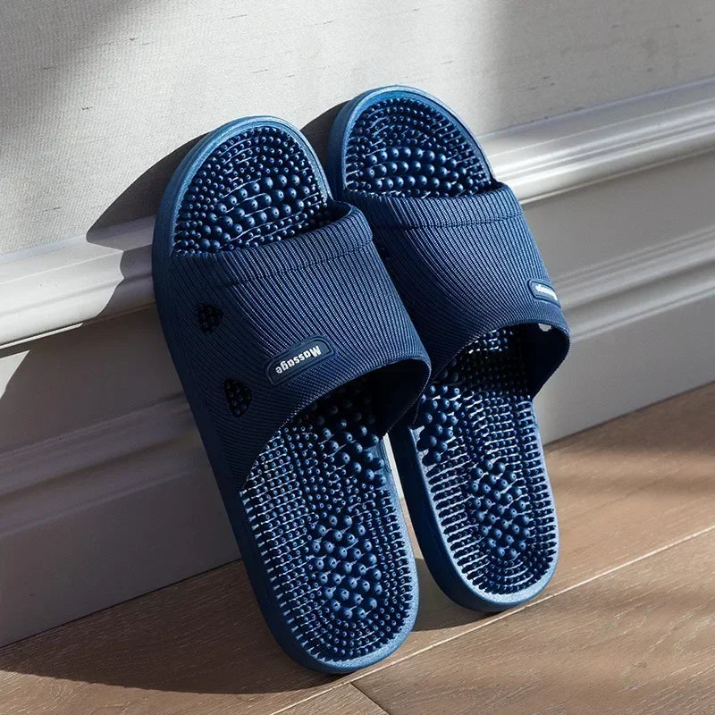 Männer Massage Hausschuhe Sommer Bad Sandalen Frauen Innen Nicht-slip Weichen Boden Einfarbig Casual Schuhe Alias Planas