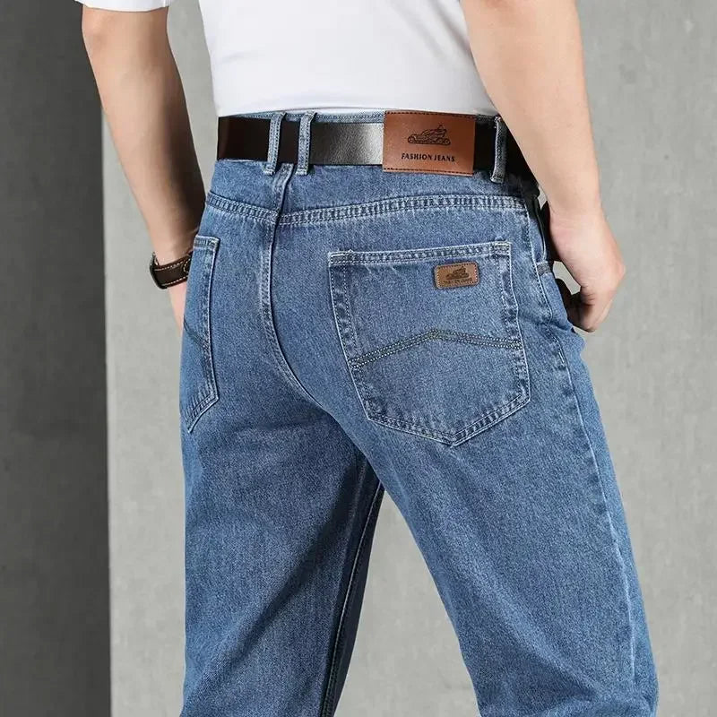 Jeans für Herren, Arbeitskleidung, Herren-Cowboy-Hose, 2022, modische Hose, hochwertig, original, klassisch, gerade, mit Taschen, neu in Baggy
