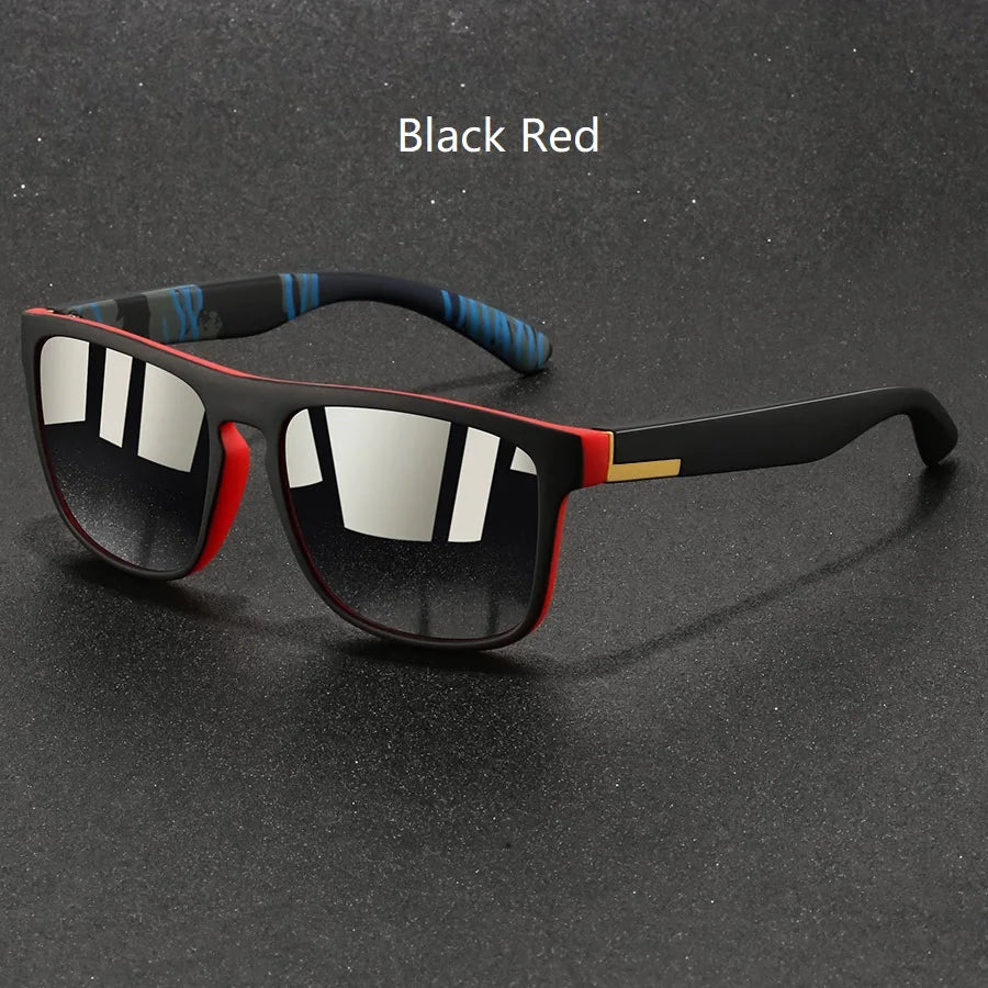 Modische Vintage Quadratische Sonnenbrille für Männer und Frauen Angeln Fahren Luxus Marken-Designer Sonnenbrillen Blendschutz Retro Eyewear