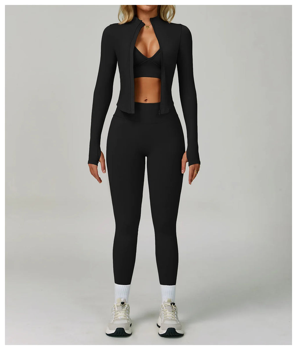 2/3PCS Nahtlose Sport Yoga Set frauen Atmungsaktive Hohe Taille Fitness Sportwear Frauen Sport unterwäsche Set Gym workout Kleidung