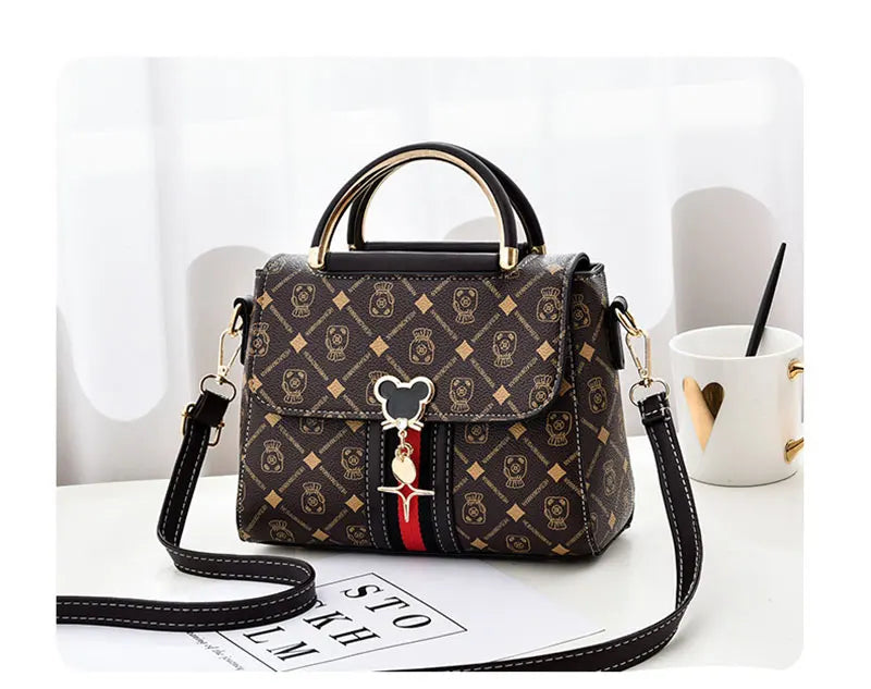 Neue Umhängetasche Damen Tasche Tote Luxus Designer Handtasche Damen Handtaschen Leder Bedrucktes Monogramm Einzelschulter Straddle Bag