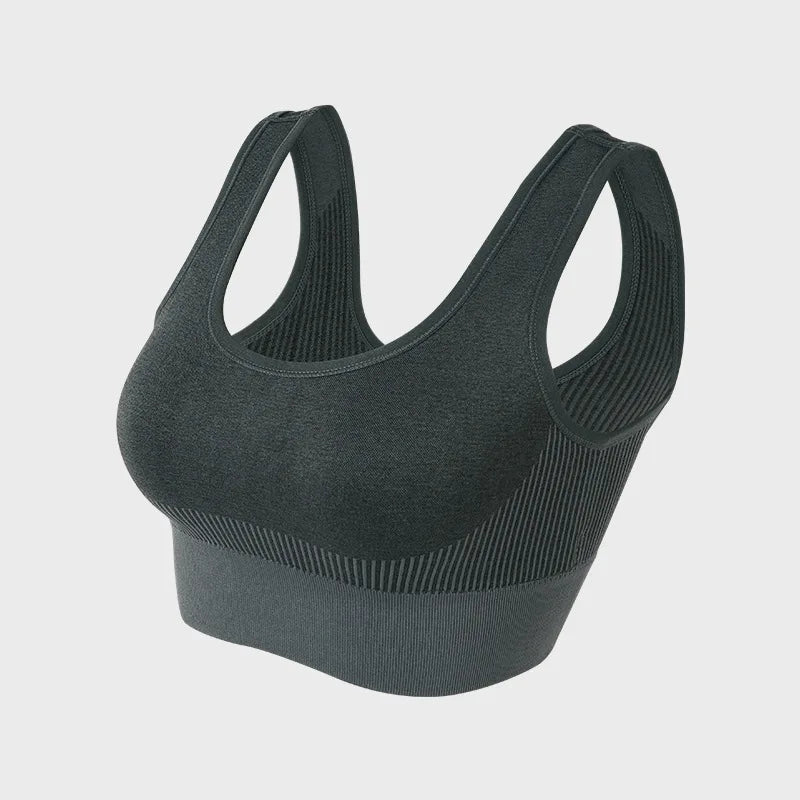 Frauen Tops Gestrickte Sport-BHs Gym Laufen Fitness Yoga Bh Sportswear Gepolsterte Push-Up Sport Tops