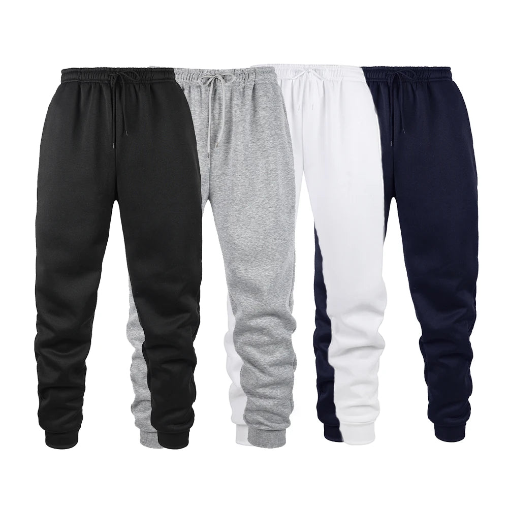 Herren Jogging Sport Hosen Herbst Winter Jogginghose Männer Sport Gym Hose Mode Einfarbig Lässige Workout Lange Hosen