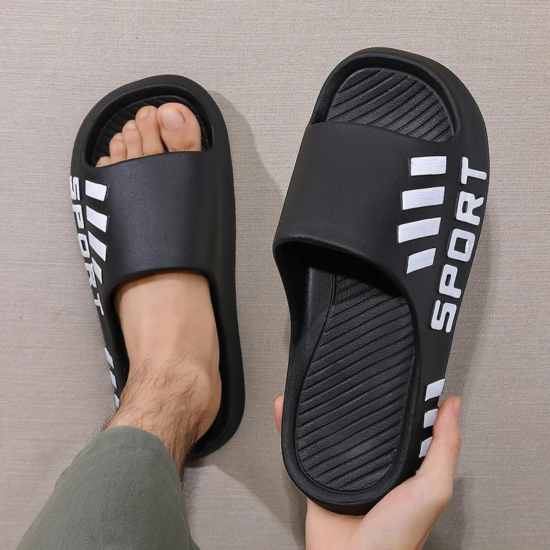 Sommer Mode Hausschuhe Für Männer Indoor Outdoor Sandalen Strand Flip Flop Dicke Sohle Männliche Rutschen Sommer Nicht-Slip Männer Dusche pantoffel