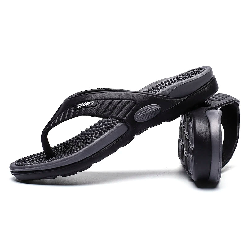 Männer Massage Flip-Flops EVA Hausschuhe Sommer Atmungsaktive Strand Schuhe Sandalen Männer Flip-Flops Atmungsaktive Plus Große Größe Männer Slipper 46