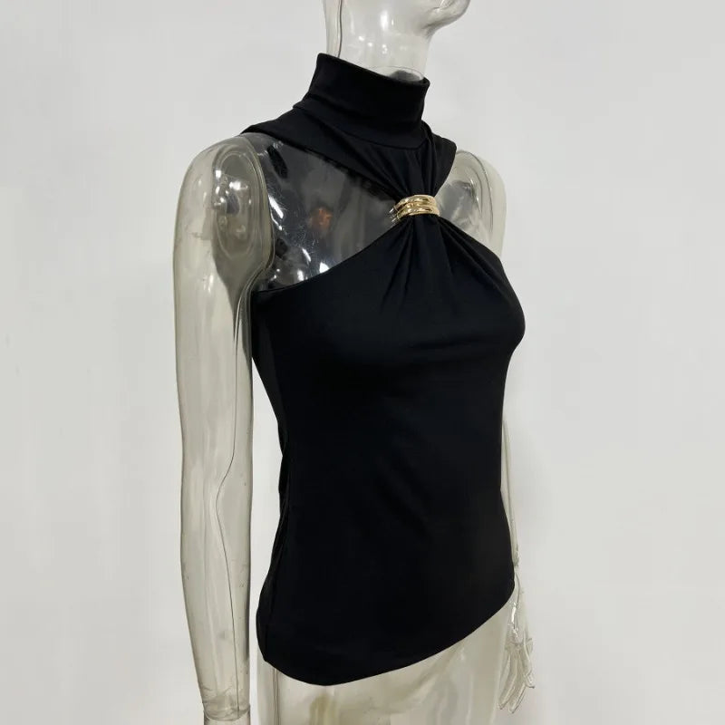 Sommer Mode Sexy Tank Top Pullover Für Frauen Schlank Off-Schulter Patchwork Liebsten Y2k Weste Top Weibliche Party Cropped top 2025
