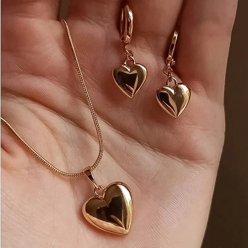 Mode Perlen Schmuck Set Für Frauen Baumeln Ohrringe Anhänger Halskette Einfache Zierliche Täglichen Tragen Outfit Party Zubehör