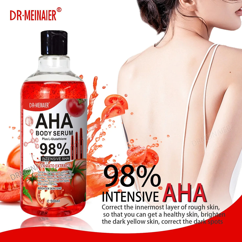 500 ml Hyaluronsäure-Gesichts- und Körperserum mit Vitamin C, Nikotinamid und AHA-Aufhellung, feuchtigkeitsspendend, fleckenkorrigierende Hautpflege