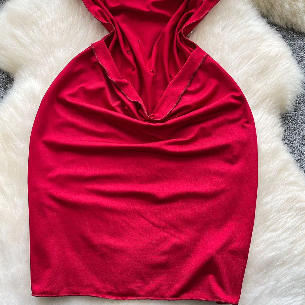 SINGREINY Fashion Beading Mini Sundress Transparent Sling Design Swinging Collar Hot Summer Ladies Sexy Backless Bodycon Dress