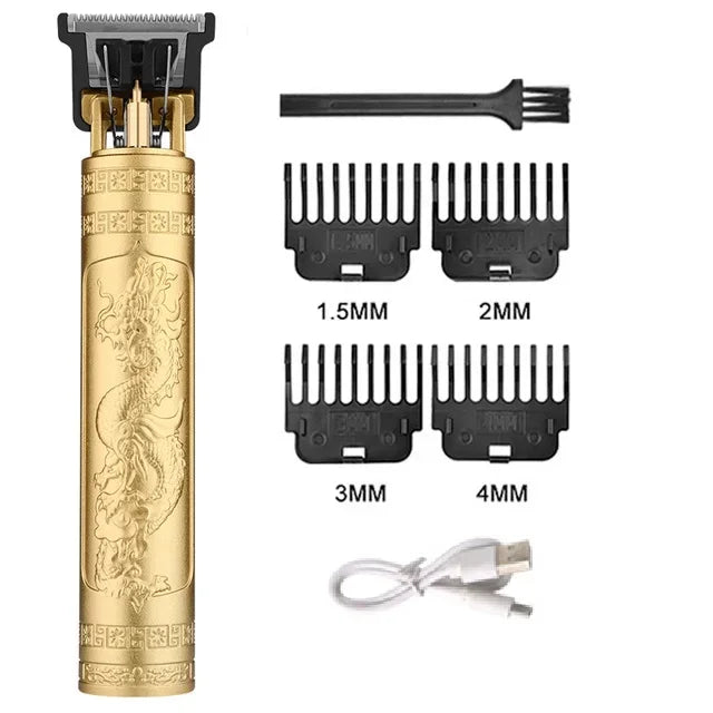 Elektrische Vintage Rasierer Barber Cordless Haar Schneiden Maschine USB Lade Haar Trimmer Tragbare Haar Clipper Geeignet Für Männer