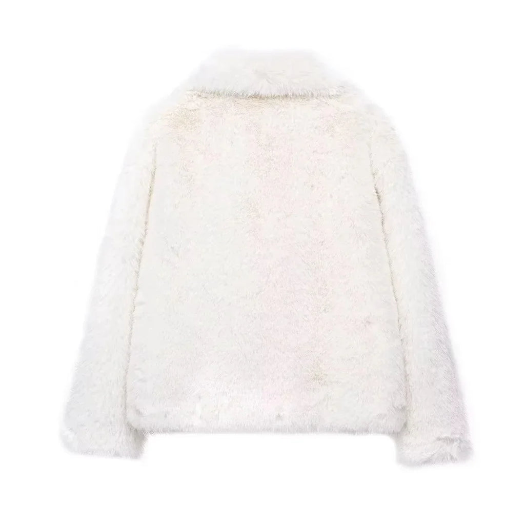 KONDALA 2025, Herbst und Winter, lässig, Kunstpelz, braun, für Damen, warme Jacken, Streetwear, Umlegekragen, Weihnachten, übergroße, elegante Mäntel