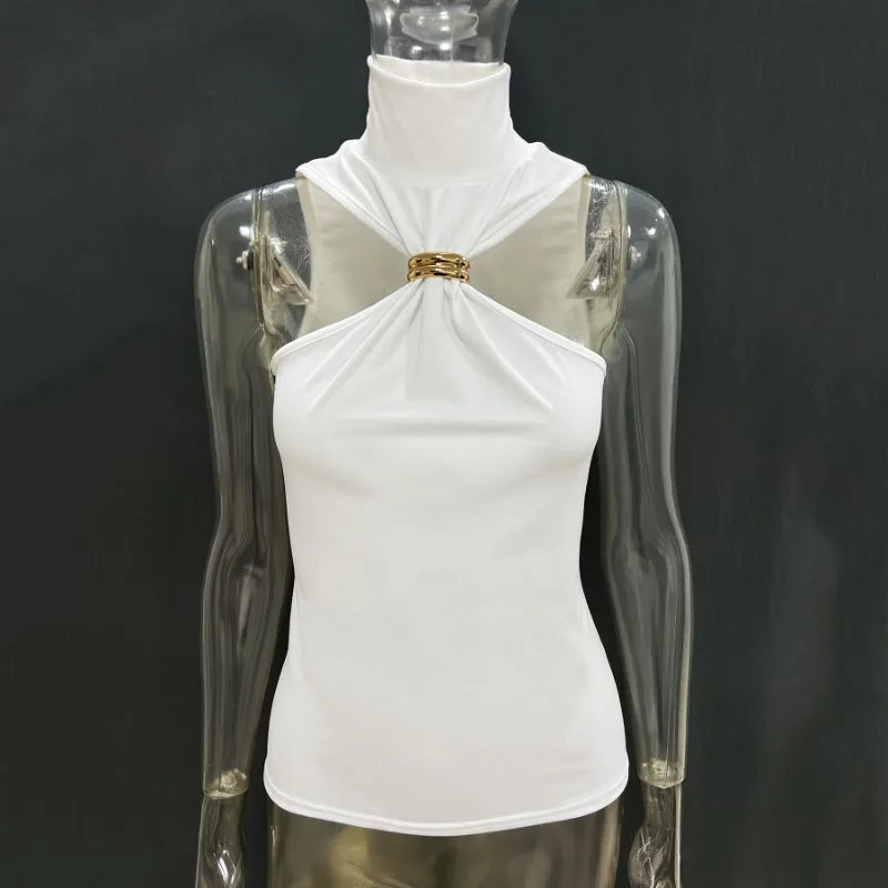 Sommer Mode Sexy Tank Top Pullover Für Frauen Schlank Off-Schulter Patchwork Liebsten Y2k Weste Top Weibliche Party Cropped top 2025