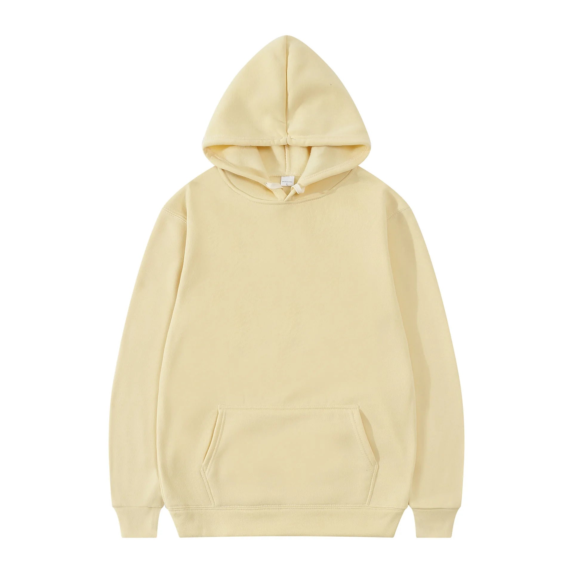 Herren Street Fashion Hoodie, lässiger Sweatshirt, einfarbiger Kapuzenpullover für Männer