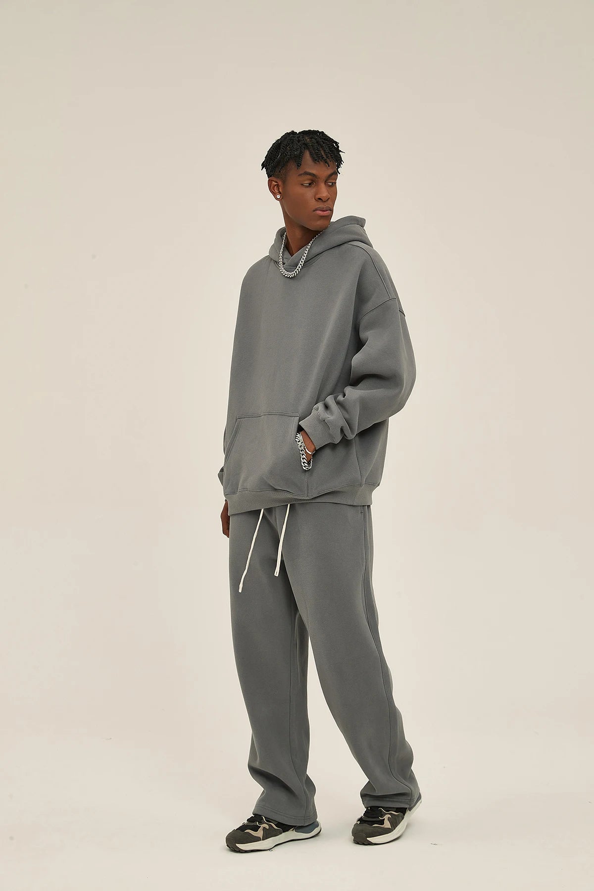 Loose fleece sweater