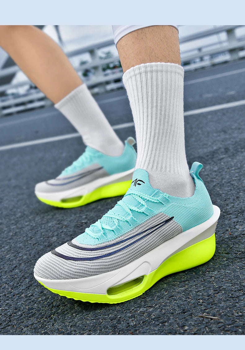 Luftpolster-Laufschuhe, Marathon-Spezialität, Herren, Sport, atmungsaktiv, leicht, Damen, bequem, sportlich, rutschfest