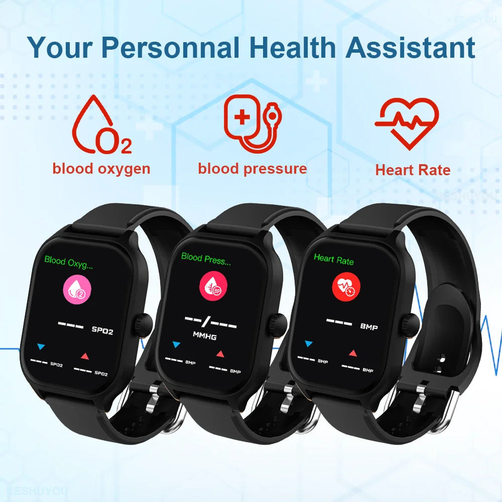 LAXASFIT Neue H9 Promax Smartwatch mit Zifferblatt zur Antwort von Anrufen, Kalorienverfolgung, Herzfrequenz-Oximetrie-Überwachung, Bluetooth-Smartwatch