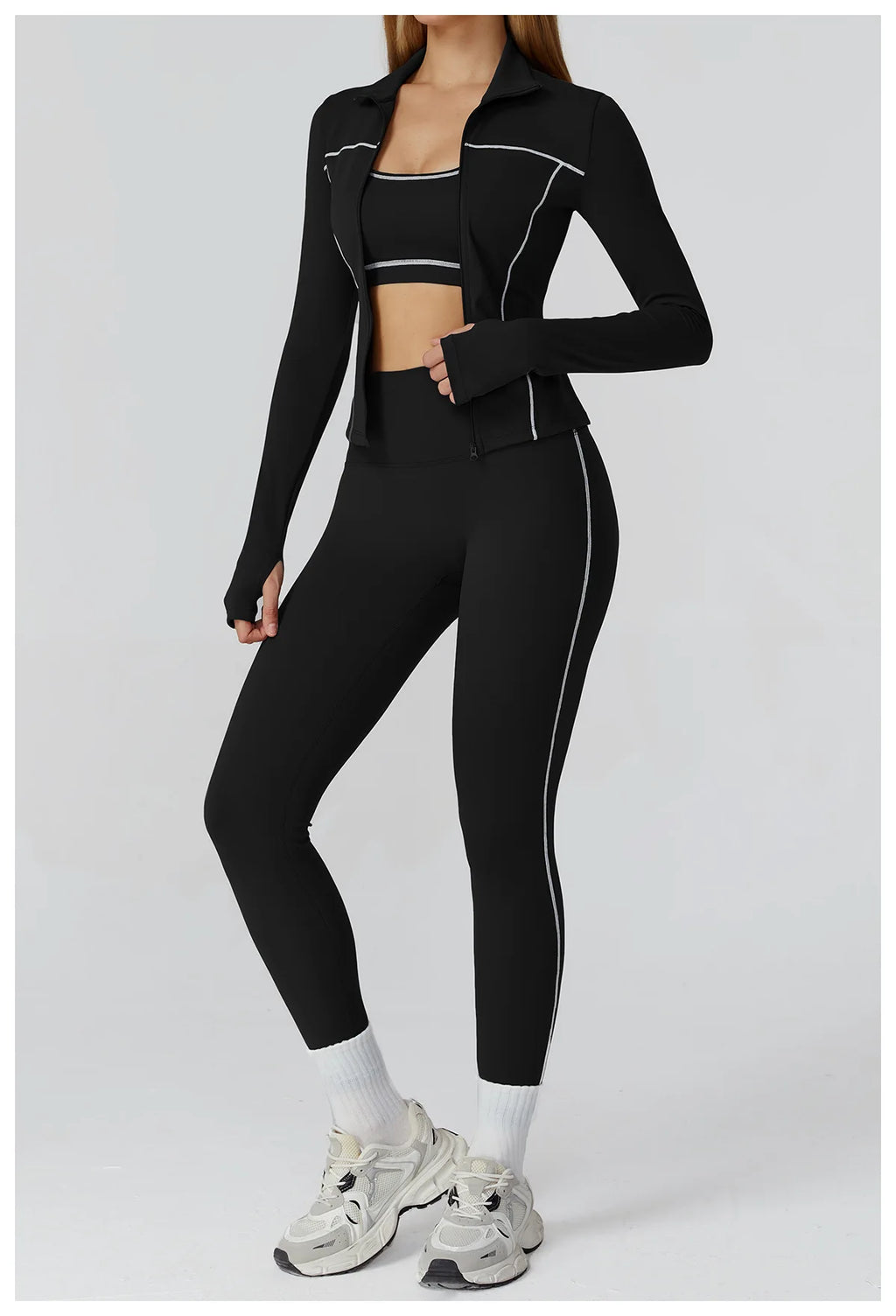 Yoga Kleidung Frauen Sport Jacke Laufen Langarm Shirt Sport Jacken Top Workout Mantel Gym Training Kleidung Workout Yoga Top