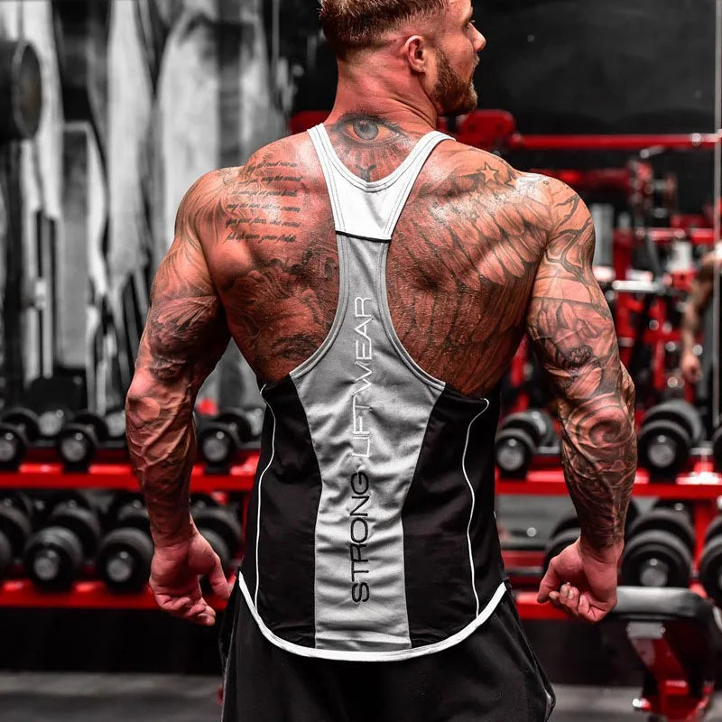 Herren-Bodybuilding-Tanktop, Fitnessstudios, Fitness, ärmelloses Hemd, 2025, neue männliche Baumwollkleidung, modisches Singlet-Weste, Unterhemd für Herren